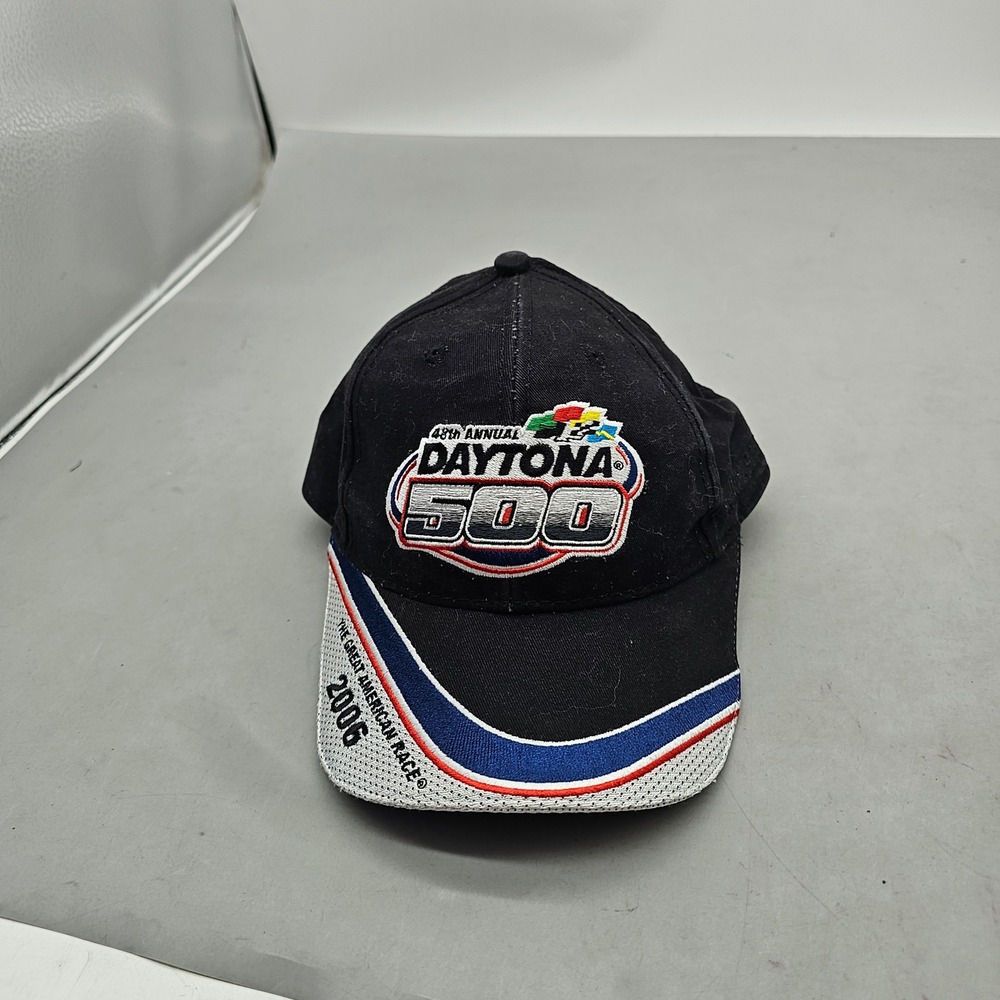 Vtg 2006 Daytona 500 NASCAR Hat 48th Annual The Great American Race Black Cap